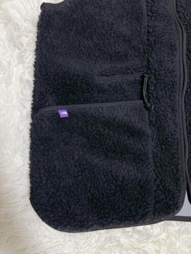 Chaleco de Campo THE NORTH FACE PURPLE LABEL Lana Boa WINDSTOPPER Talla L Negro NUEVO - Imagen 4 de 9