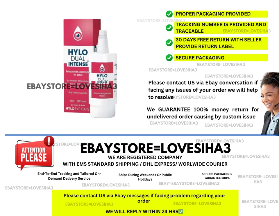 Gotas lubricantes para ojos HYLO DUAL INTENSO con ectoína Ursapharm (X 5) Foto 4 de 4