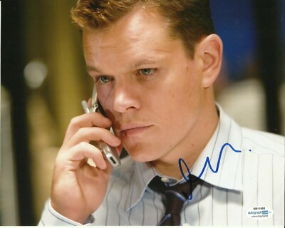 MATT DAMON SIGNIERT COOLES FOTO (3) AUCH ACOA