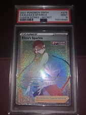 Elesa’s Sparkle 275/264 - Fusion Strike Full Art Secret Rainbow Pokémon PSA 9 on eBay