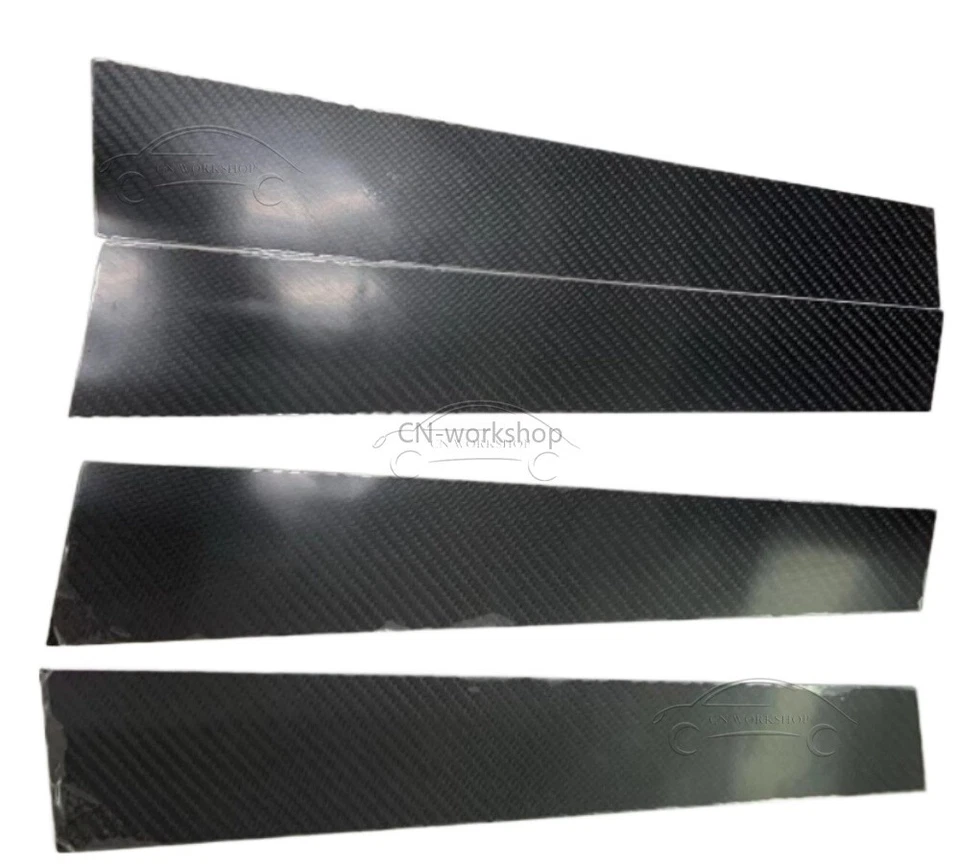 4 Pcs Real Carbon Fiber Exterior B-pillar Cover Trim For Lexus GS F 2016-2020 — 第 2/4 张图片
