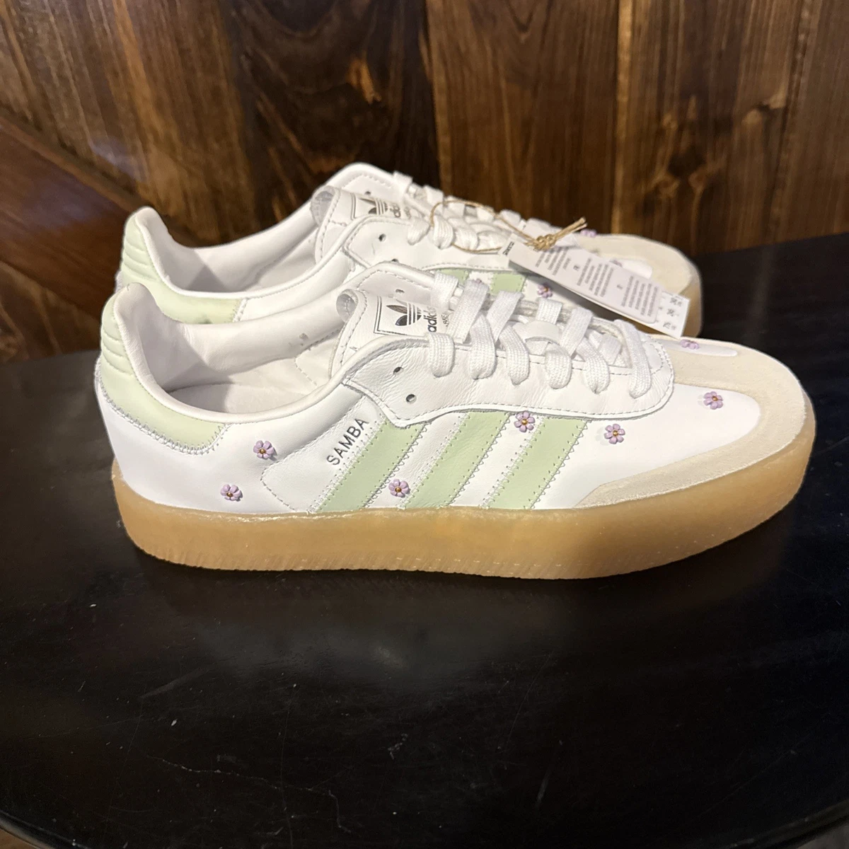 adidas gazelle silver green womens adidas Originals Women's Samba OG "Cow Print"