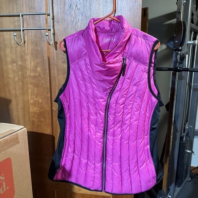 Calvin Klein Performance Size 1xWomen s Premium Down Puffer Vest Full Zip Purple
