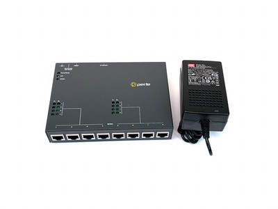 Perle IOLAN STS8 D 8-port RS232 to Ethernet Terminal Server with Power Supply