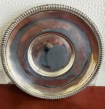 Antique Georgian Sterling Silver Bottle Stand Dish London 1807 Hallmarked 2.7 Oz