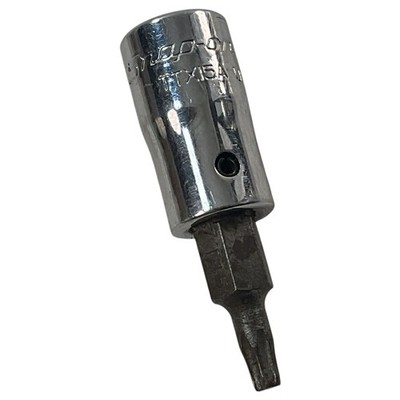 Snap-on Torx Bit Socket T15 1/4'' Drive TTX15A Sold As Pictured Mechanic Tool