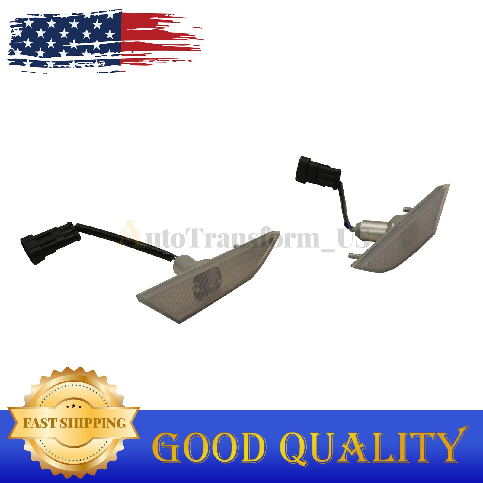 2PCS For Lamborghini Gallardo 400945119D/120D Front Bumper Side Marker Indicator