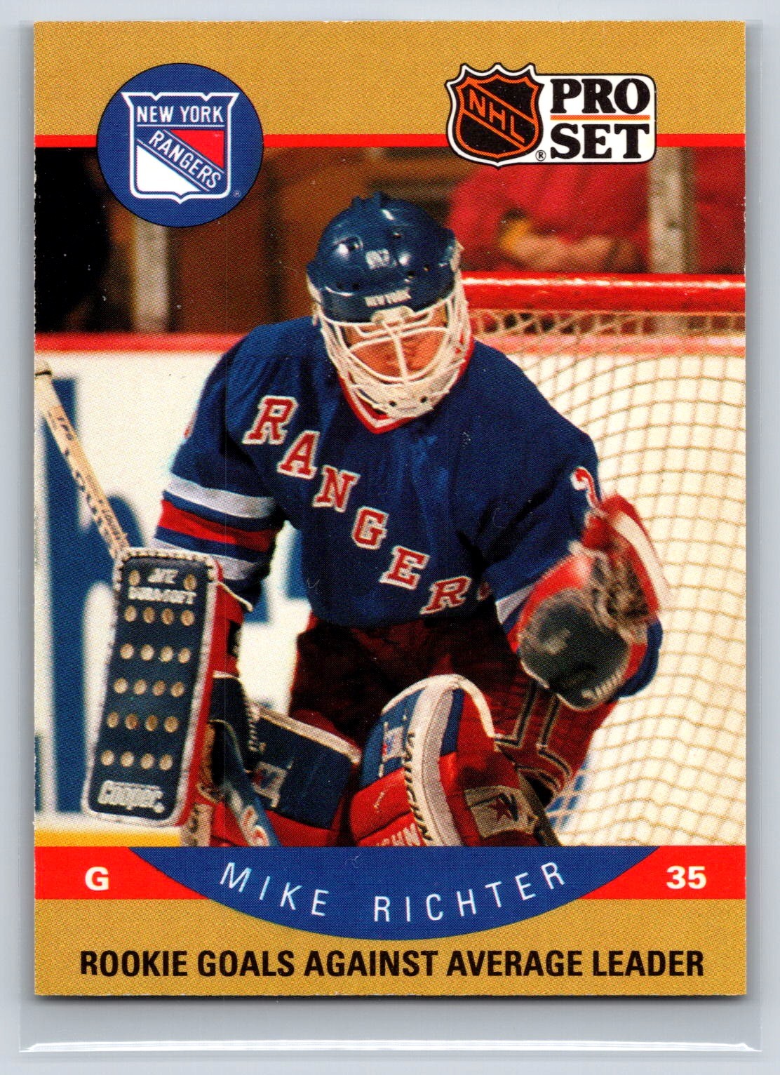 Mike Richter #398 Hockey Cards 1990 Pro Set trading card — raw and PSA graded price guide