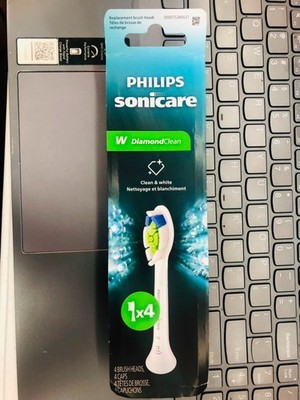 Philips Sonicare W DiamondClean HX6064/65 4-Pack White Replacement Heads