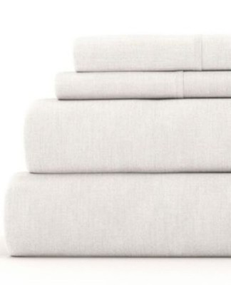 ienjoy Home ienjoy Home 300 Thread Count L Natural Queen Sheet Set