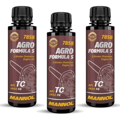 3x 100ml MANNOL Agro Formula S 7858 API TC JASO FB ISO L-EGB