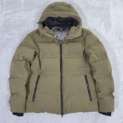 Proof Volt Jacket Goose Down Mens S Drab Green Winter Jacket W/ Hood No Battery