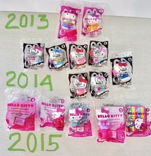 McDonalds Hello Kitty Happy Meal Toys Lot of 14 Assorted 2013 2014 2015 Sealed