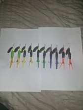 10 X Flying C spinners double colours 24g Deadly Salmon Fishing gold Blades