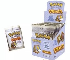 Pokemon Artbox Stickers  Series 1 Nintendo 1999 **5 Sealed Packs** (50 Stickers)