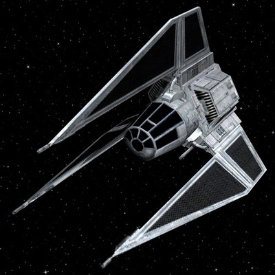 Star Wars Tie Phantom 3D Resin Print 6.5''x 5''