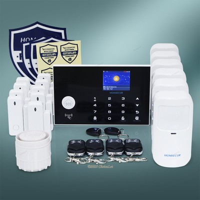HOMSECUR Wireless&Wired 4G/GSM WIFI Burglar Alarm System+Multi-Languages Menu