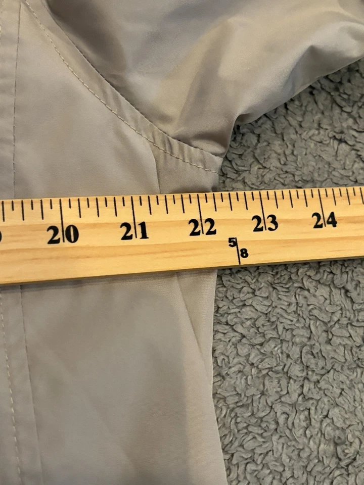 Ping Jacket Mens Large Beige Golf Windbreaker Full Zip Lined Collared Light - Image 3 of 4