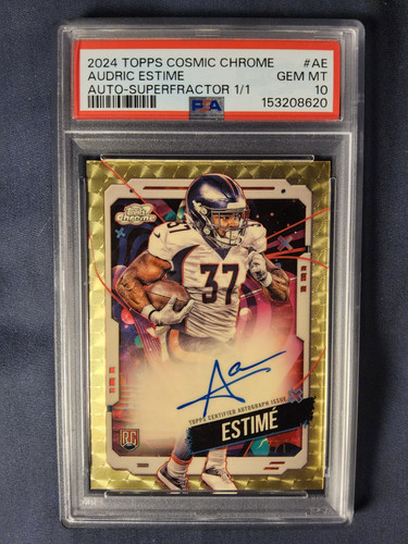 2024 TOPPS COS CHR SUPERFRACTOR AUTO AUDRIC ESTIME ROOKIE CARD #AE PSA 10 #D 1/1