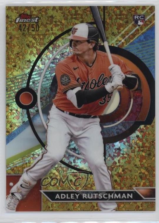 2023 Topps Finest Gold Mini-Diamond Refractor 42/50 Adley Rutschman #22 v9t