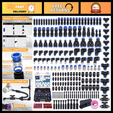 200 PCS Quick Connect Air Hose Fittings Kit, Push to Connect 1/8" to 1/2" NPT Se