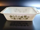 Vintage Pyrex 913 Spring Blossom Green AKA Crazy Daisy Loaf Pan