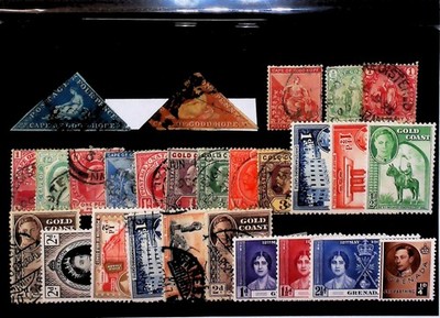 Cape of Good Hope Gold Coast Grenada Mint MH* and Used Stamps CV$450 25189