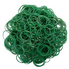 AMUU Rubber Bands 500pcs Green 1inch Small Rubber Bands for Hair 2.5cm Rubber