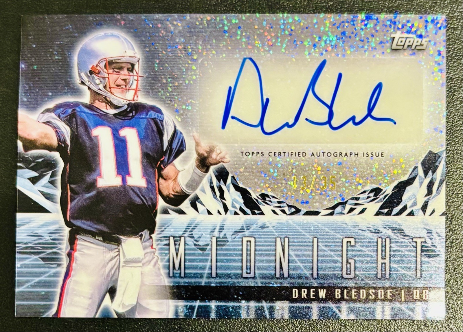 2024 Topps Midnight - Drew Bledsoe Auto #'d 13/35 Horizon Signatures #HZS-DBL