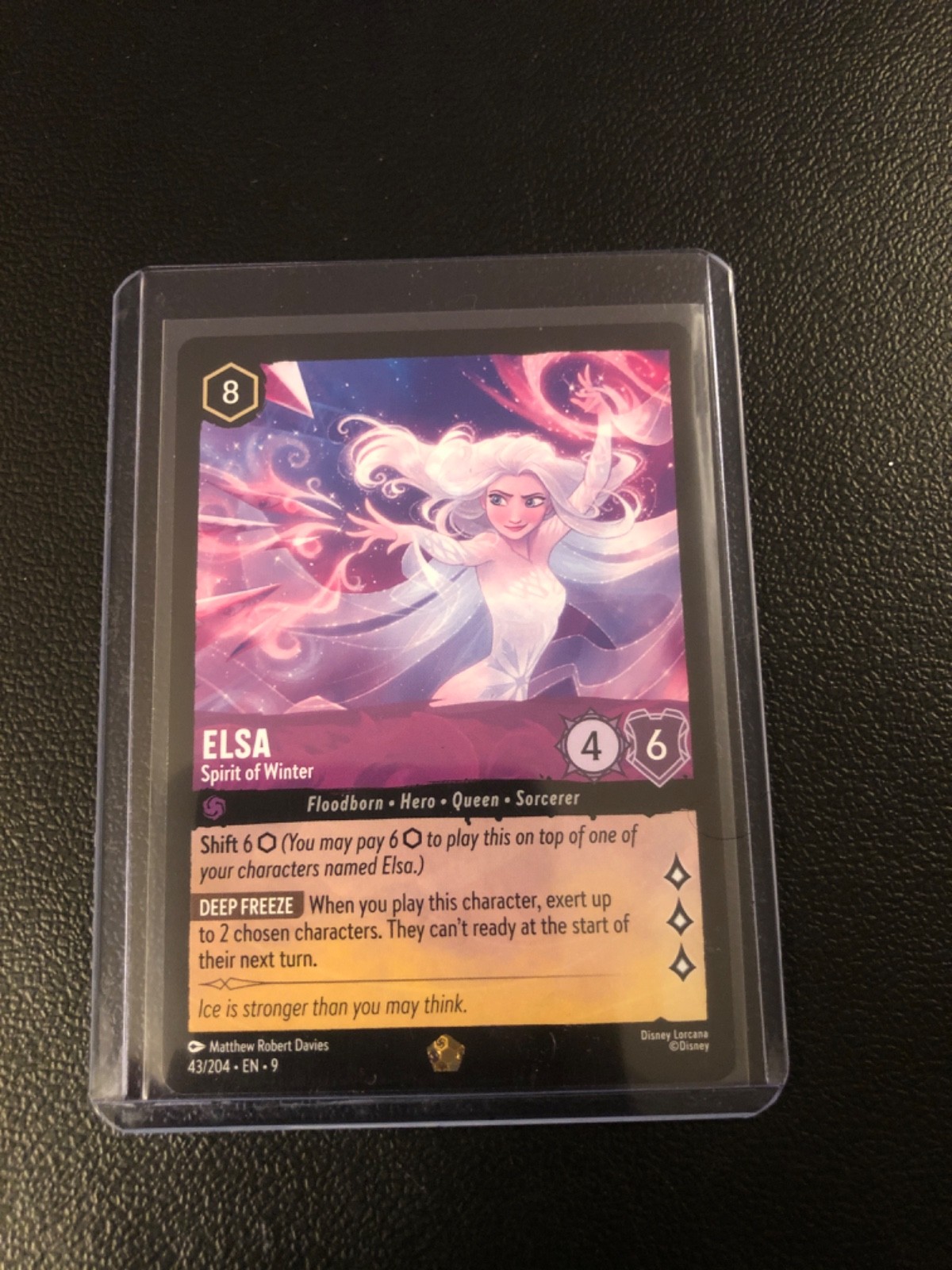 Elsa Spirit of Winter 43/204 Fabled Foil Legendary Card