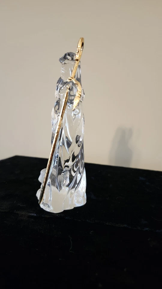 GORHAM CRYSTAL Nativity - Shepherd w/ Frosted Lamb - Image 4 of 4
