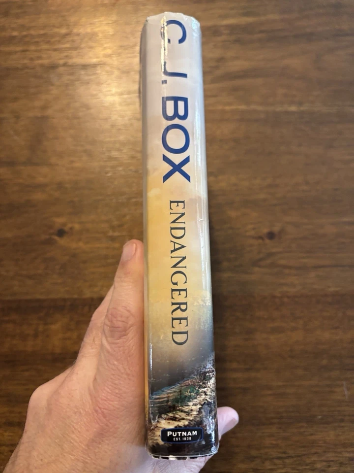 SIGNED Endangered By C. J. Box 1st Edition First Printing 2015 HCDJ - Image 4 of 4