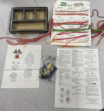 Vogart Creative Stitchery Vtg Shadow Box Hutch Kit House Plants Unfinished 1976