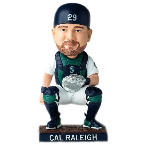 Cal Raleigh Seattle Mariners MLB Platinum Glove Bobblehead 2024 New In Box