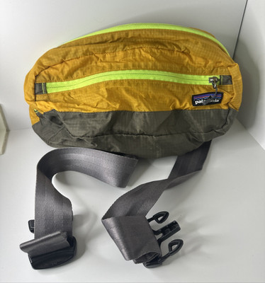 Patagonia Ultralight Hip Fanny Pack Belt Golden Orange Grey Waist Bag