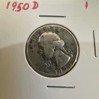 1950 D Washington Very Good Silver Quarter from Denver Mint