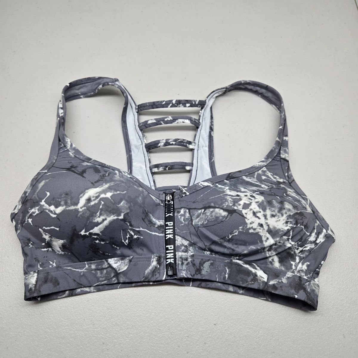 Soutien-gorge De Sport Victoria's Secret - Femme, Gris, Taille S, Sans Couture, Racerback