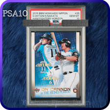 PSA 10 BBM 2015 Hokkaido Nippon-Ham Fighters Shohei Ohtani Sho Nakata Gem Mint