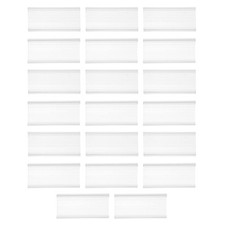 20Pcs Clear PVC Shelf Price Tag Holders with Adhesive for Store Labels