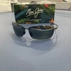 Maui Jim Lighthouse Polarized Sunglasses - Black and Grey  423-02 / MJ0423S-001