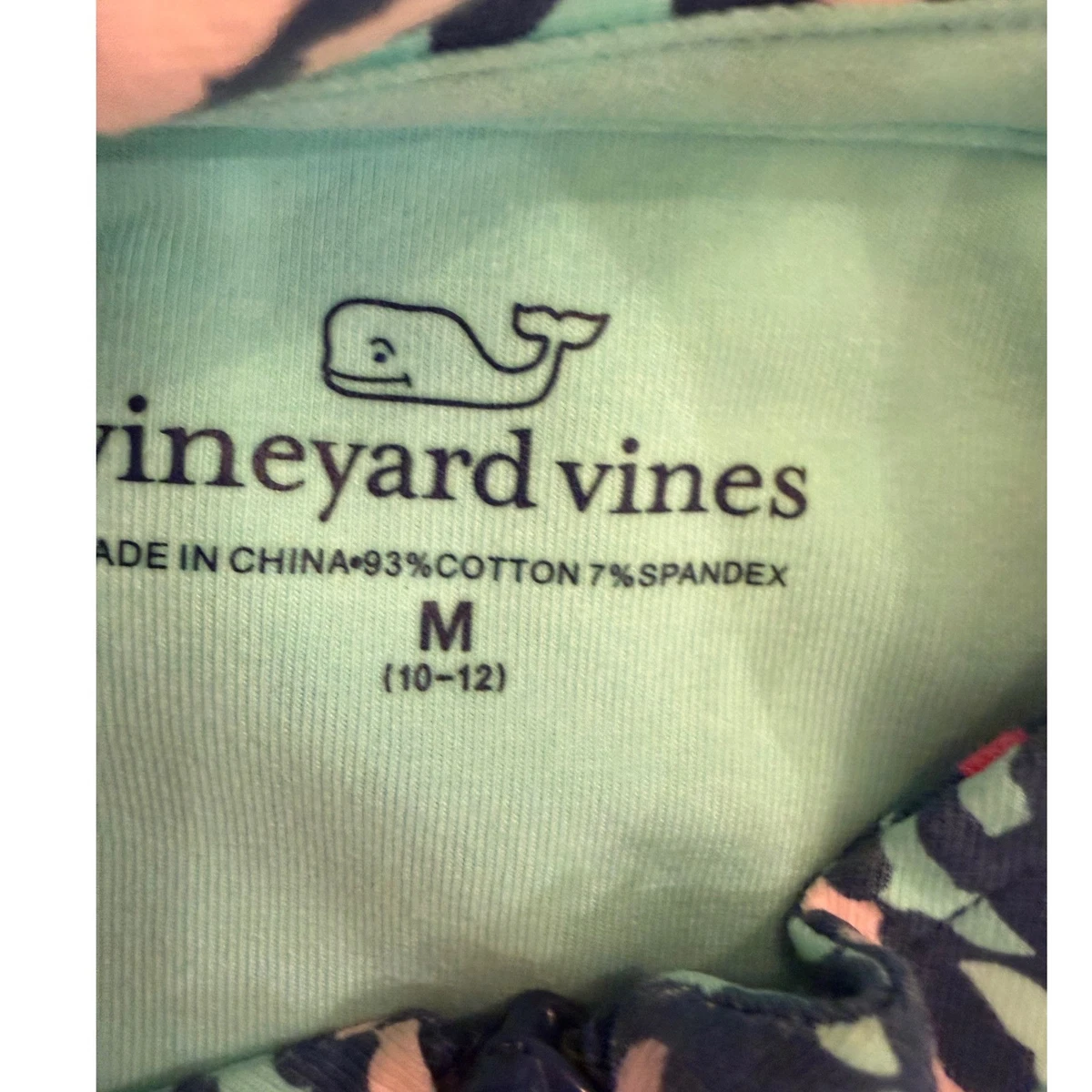 EUC vineyard vine's girls performance jacket full zip size medium 10/12