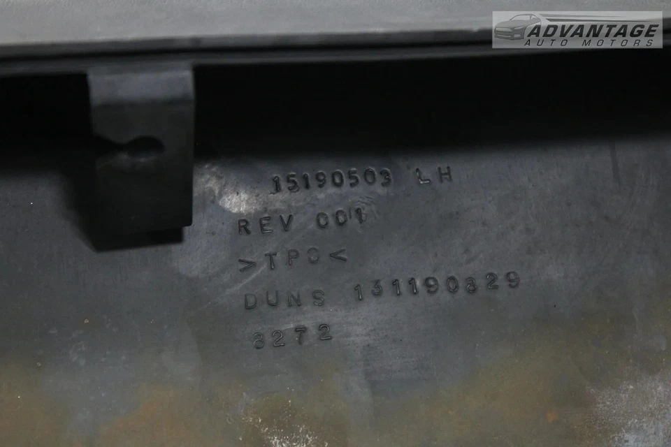 2003-2009 HUMMER H2 6,0 L FALDÓN LADO CONDUCTOR IZQUIERDO PANEL BASCULANTE MOLDEADO NEGRO OEM Foto 4 de 4