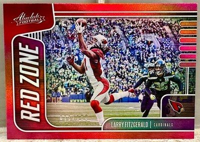 JERSEY # MATCH! 2019 Panini Absolute Red Zone Larry Fitzgerald 11/100! CARDS!