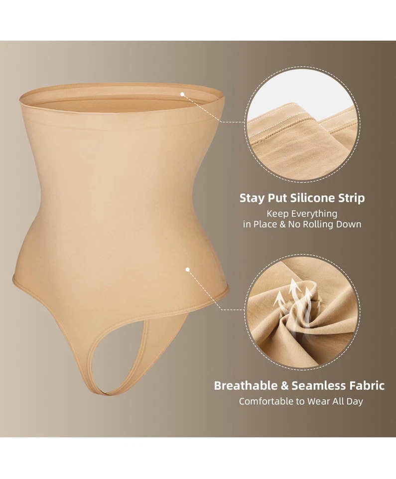 MOVWIN Tanga Modelador Mujer, con Control Abdomen, Cintura Alta Foto 2 de 2