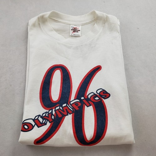 Atlanta 96 Olympics Witnessed Sleeveless Men L USA Vintage T Shirt Single Stitch - Picture 19 of 20