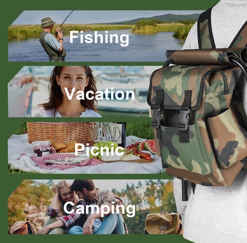 Folding Camping Chair Stool Fabric Waterproof Fishing Tackle Seat Table Bag - Picture 3 of 20