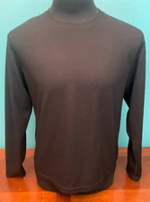 Weatherproof Men's Base Layer Long Sleeve Waffle Knit Shirt - Size Large, Black