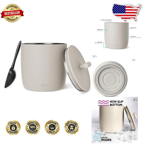 No Sweat 100oz Eiskübel mit Deckel & Schaufel - Perfekt für Cocktails und Champagner