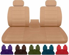 Front Bench Seat Covers Fits 95-00 Chevy Ck 1500 Solid Bottom Back With Console