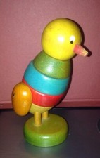 Rare Vintage Brio Stacking Duck Toy